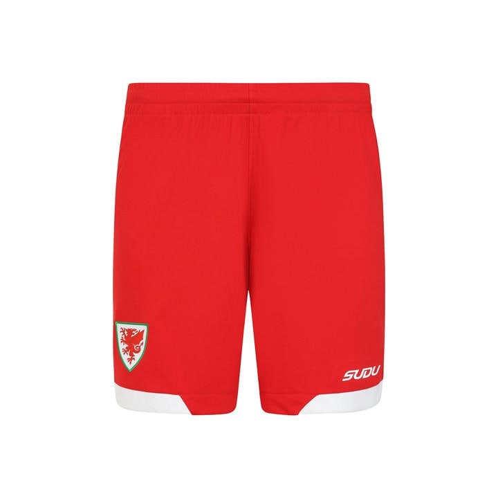 Wales Boys Football 2026 Home Shorts , Football by Sudu in Size 13 L, Sports Direct