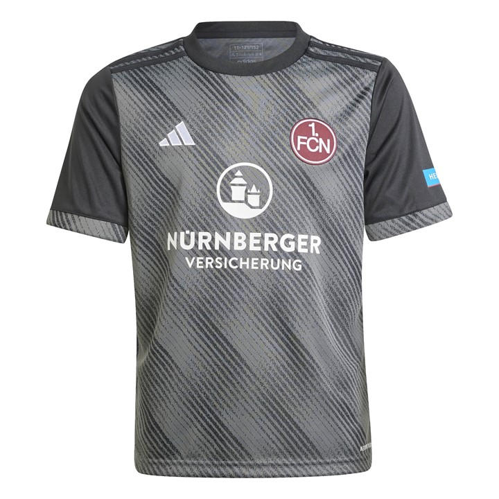 Adidas  Kids Grey Nurnberg Shirt 2024 2025  in Size 5 - 6 Years, Sports Direct