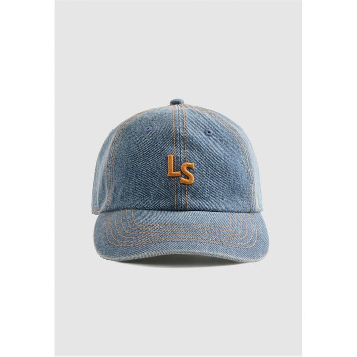 Levis  Blue Monogram Baseball Cap, Sports Direct