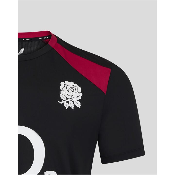 England  Men's   Rugby 2026 Short Sleeve Performance T-Shirt, Football by Castore in Size 2XL, Sports Direct
