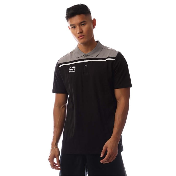 Sondico Men' Black Performance Polo Shirt in Size S, Sports Direct