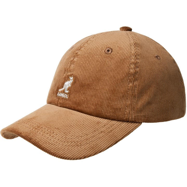 Kangol  Brown  Cord Baseball Cap in Size Mens, Sports Direct