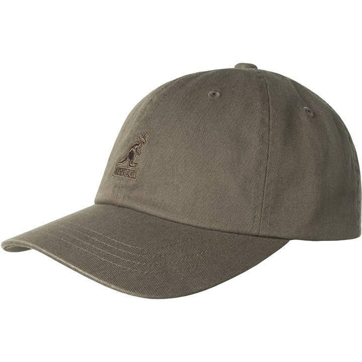Kangol  Brown  Washed Baseball Cap in Size Mens, Sports Direct