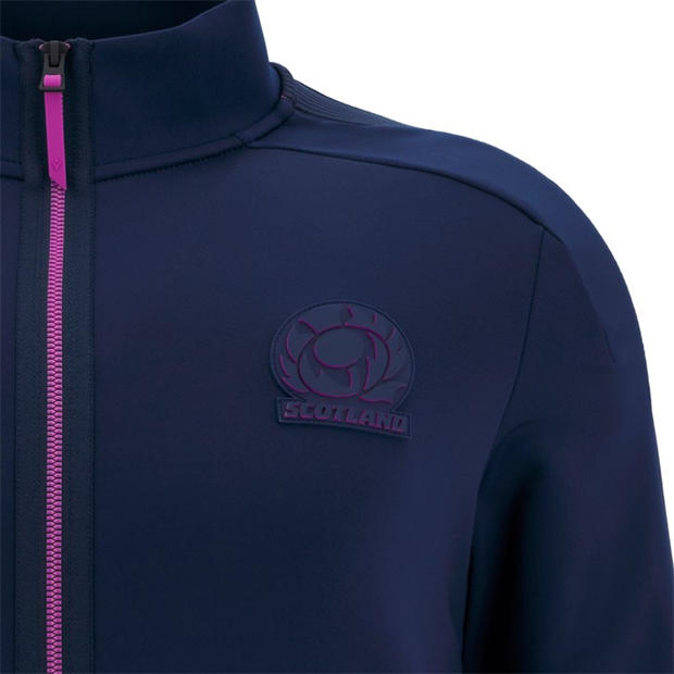 Navy Purple - Macron - Men's Anthem Scotland Rugby 2025 Long Sleeve Performance Rugby Jacket