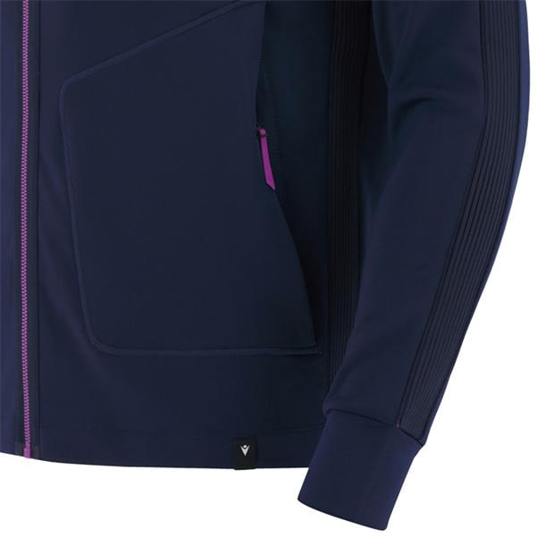 Navy Purple - Macron - Men's Anthem Scotland Rugby 2025 Long Sleeve Performance Rugby Jacket
