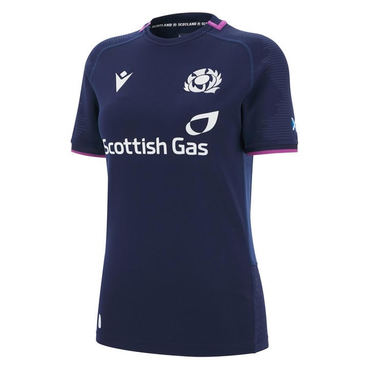 Macron Women's Blue Scotland Rugby Home Shirt 2025