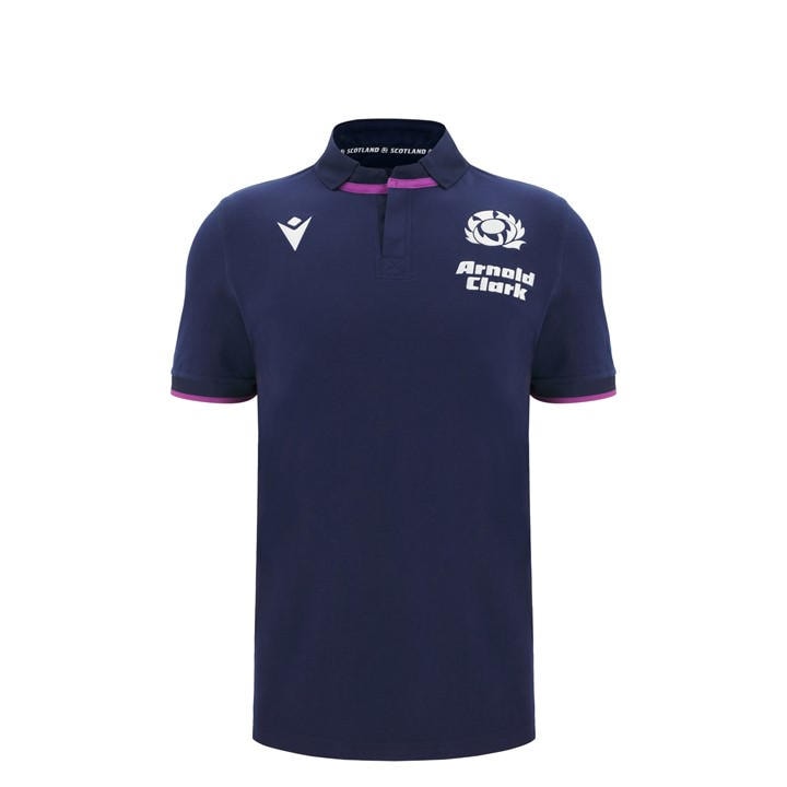 Scotland  Boys   Rugby Home Shirt 2025 , Football by Macron in Size 11 - 12 Years, Sports Direct