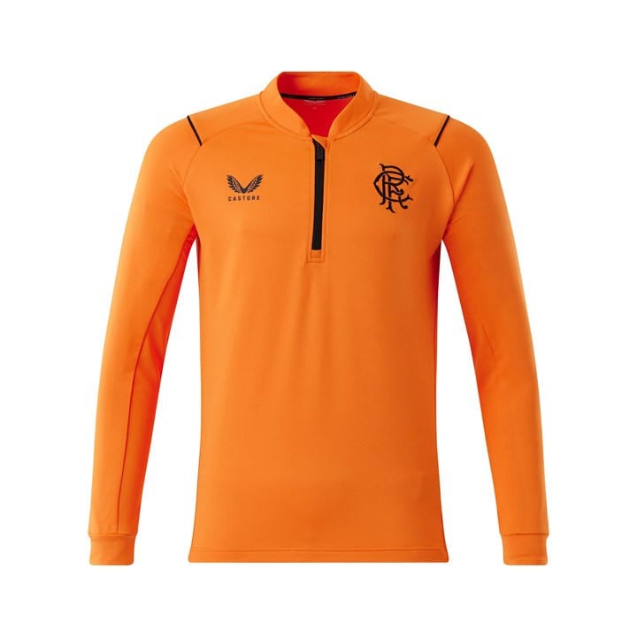 Castore Rangers Quarter Zip Top Mens - Orange
