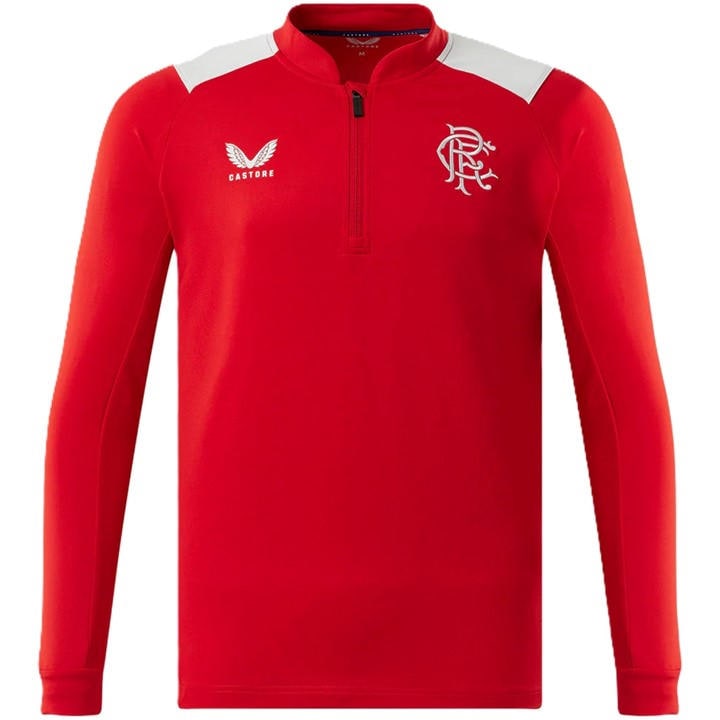 Rangers Fc  Boys   1/4 Zip Top , Football by Castore in Size 9 - 10 Years, Sports Direct