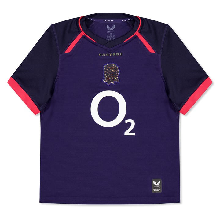 England  Boys  Kids  Rugby Away Shirt 2026, Football by Castore in Size 7 - 8 Years, Sports Direct