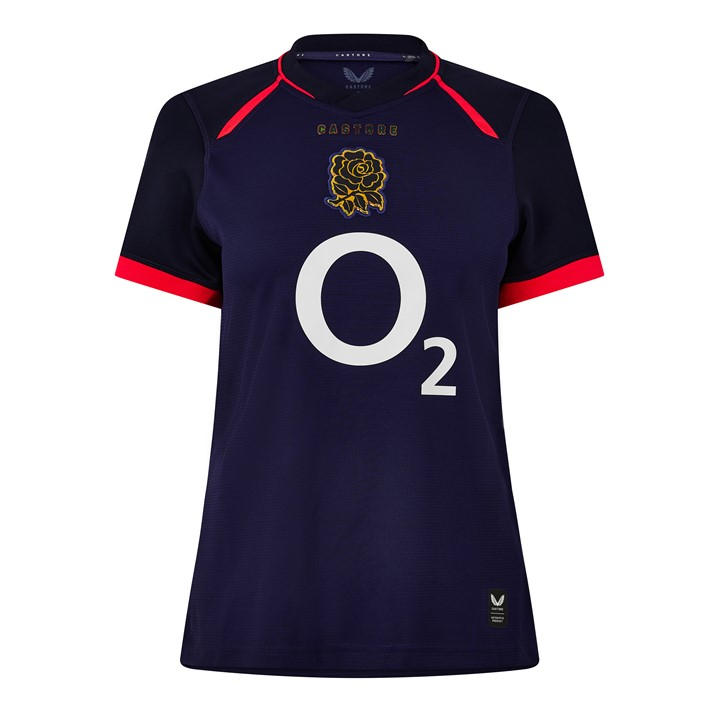 England  Women's   Rugby Away Shirt 2026, Football by Castore in Size 8, Sports Direct