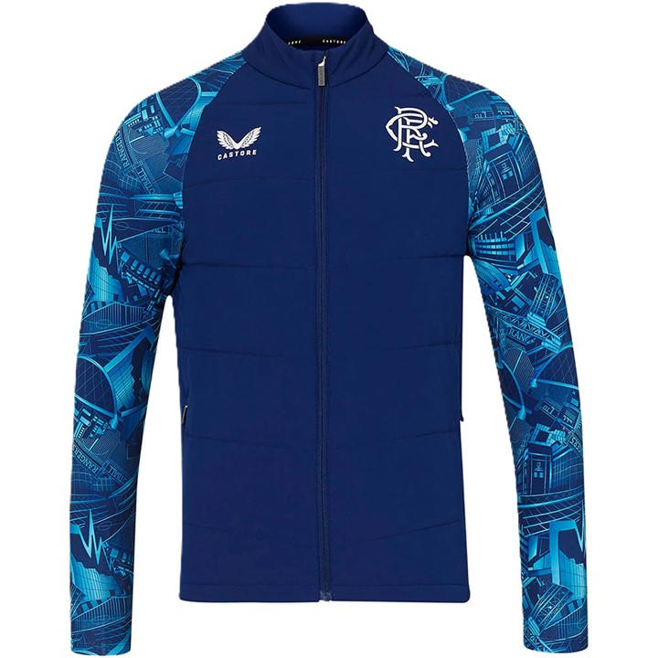 Castore Men' Blue Licensed Rain Anorak Jacket in Size S, Sports Direct