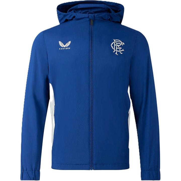 Castore Women's Blue Licensed Rain Anorak Jacket in Size 16, Sports Direct