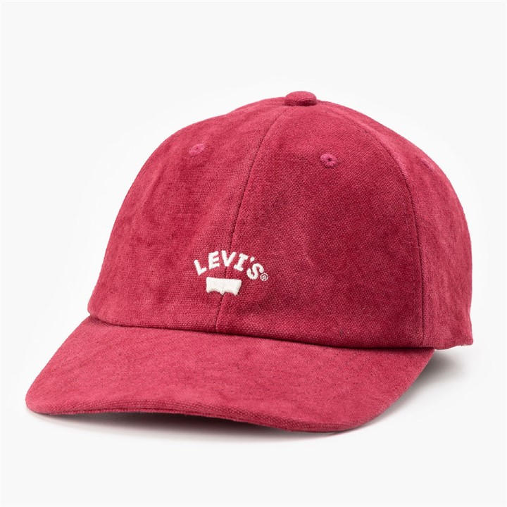 Levis Women's Red Lazy Girl Large Baseball Cap in Size Ladies, Sports Direct