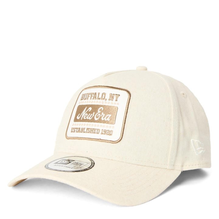 New Era  Beige Linen E-Frame Cap in Size Mens, Sports Direct