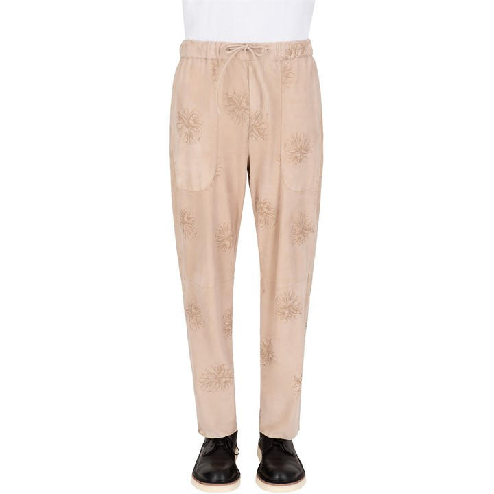 Emporio Armani Men's Beige Tapered Trousers in Size 36, Sports Direct