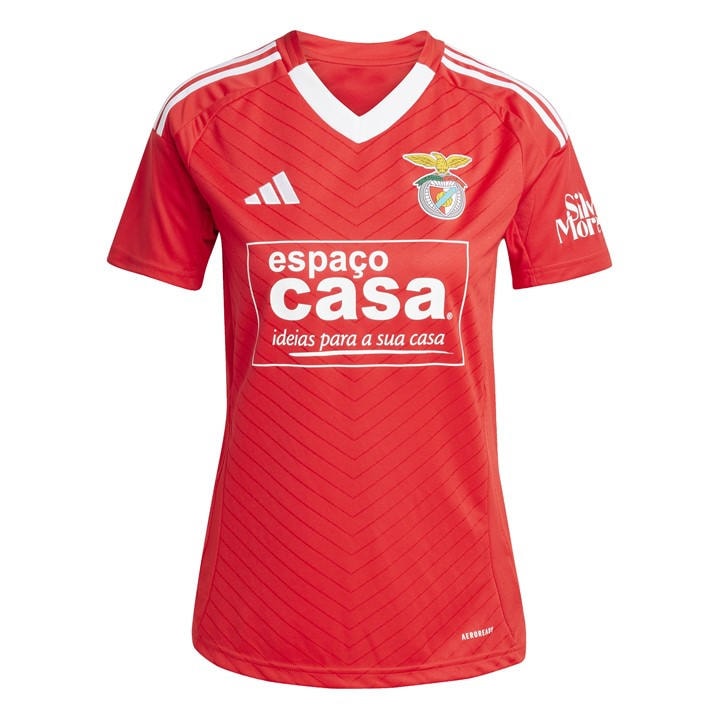 Benfica  Women's   Home Shirt 24/25, Football by adidas in Size L, Sports Direct