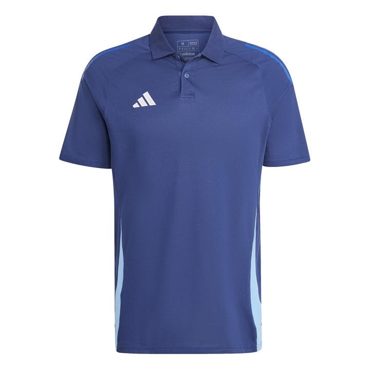 Adidas Men's Blue Tiro24 C Performance Polo Shirt in Size L, Sports Direct