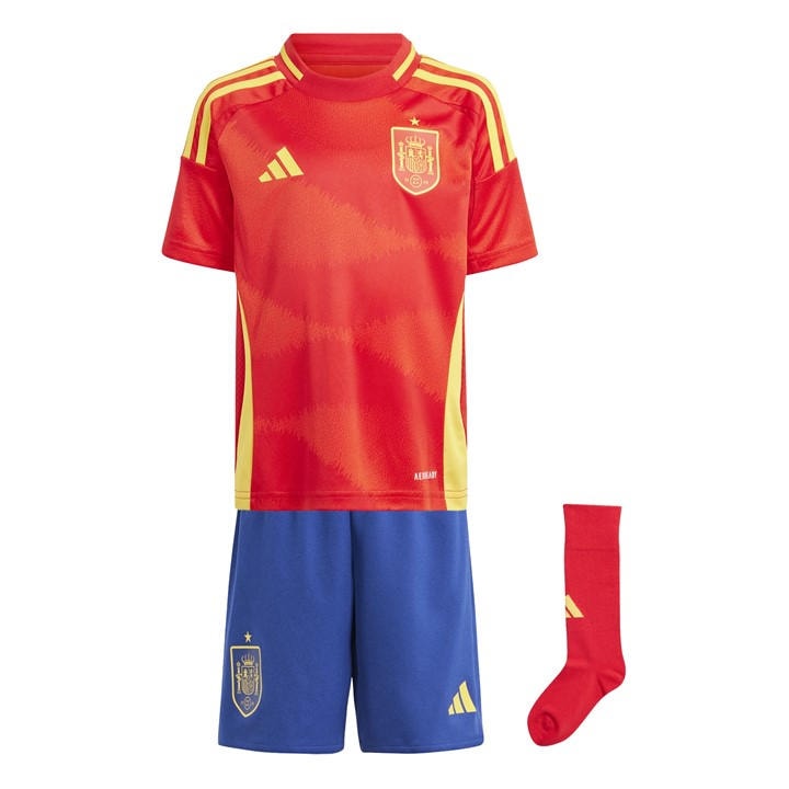 Spain   Kids  Kids  Home Minikit 2024, Football by adidas in Size 1 - 2 Years, Sports Direct
