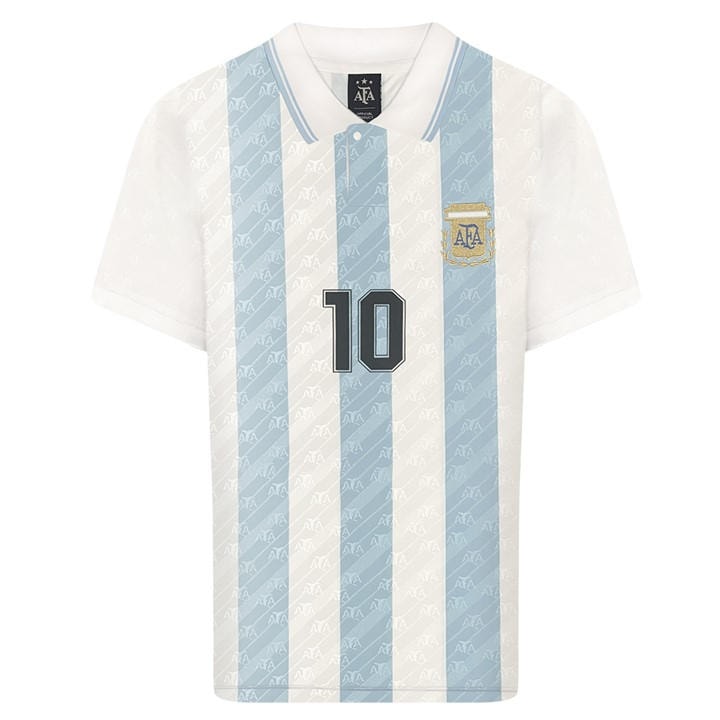 Argentina  Men's   Home Shirt 1994 - Maradona, Football by Score Draw in Size M, Sports Direct