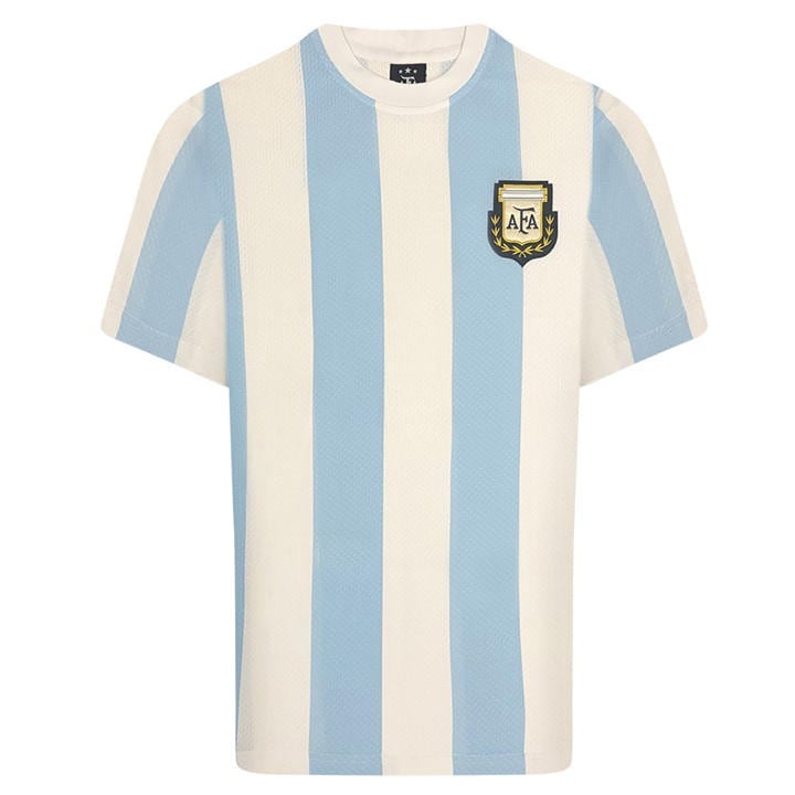 Argentina  Men'   Home Shirt 1986, Football by Score Draw in Size S, Sports Direct