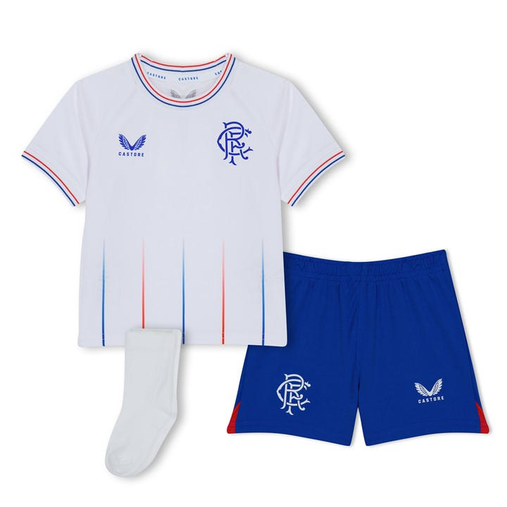 Rangers  Boys   Away Babykit 23/24, Football by Castore in Size 6 - 9 Months, Sports Direct