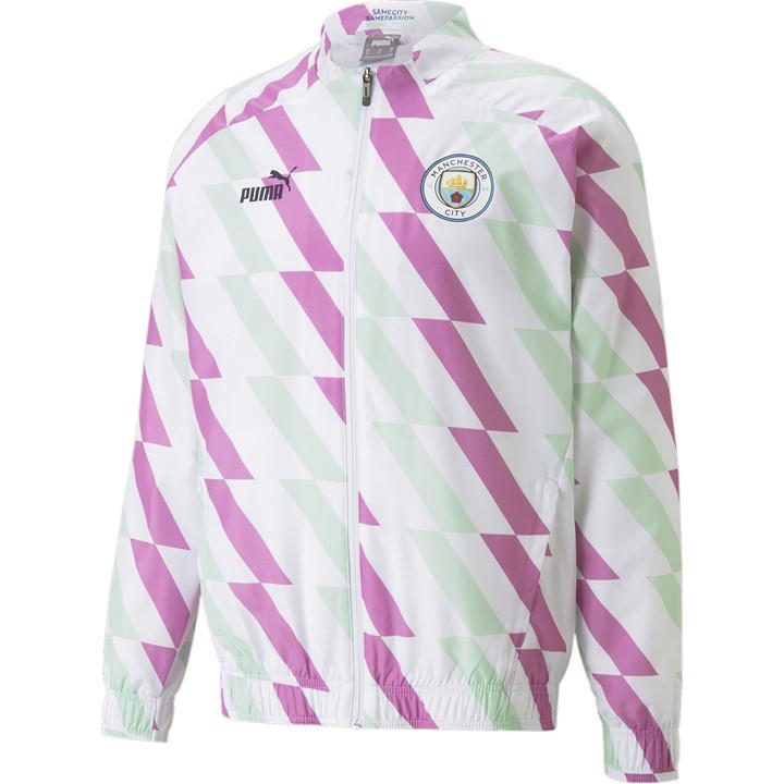 Mcfc  Men's   Prematch Jacket Drop 2 Anorak, Football by Puma in Size L, Sports Direct