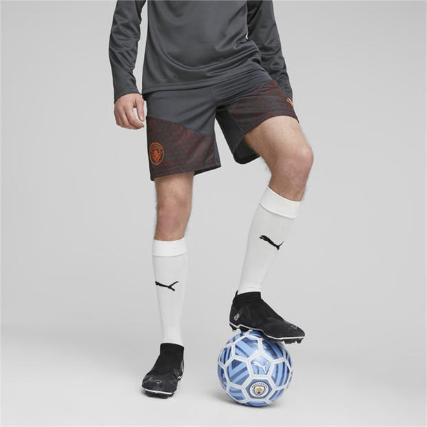 Strong Grey - Puma - Mcfc Training Shorts Football Short Mens