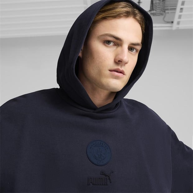 New Navy - Puma - Mcfc Ftblmonochrm Hoodie Hoody Mens