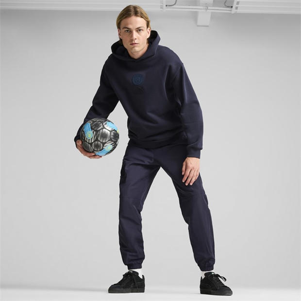 New Navy - Puma - Mcfc Ftblmonochrm Hoodie Hoody Mens