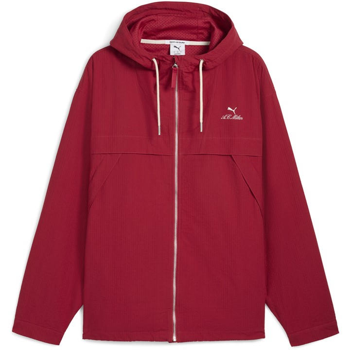 Puma Men' Red Acm Mmq Jacket Anorak in Size S, Sports Direct