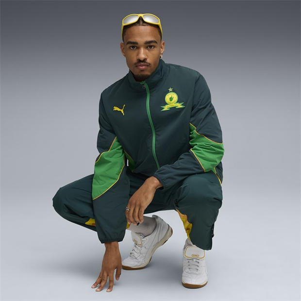 Green Terrai - Puma - Men's Mamelodi Sundowns Rain Anorak Jacket