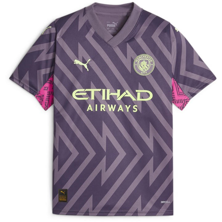 Mcfc   Kids   Gk Jersey Replica Ss Jr Goalkeeper Top, Football by Puma in Size 14 Years, Sports Direct