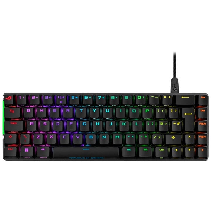 Asus  Black Rog Falchion Ace Hfx Gaming Keyboard, Sports Direct