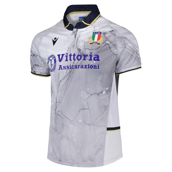 Italy  Men'   Rugby Away Shirt 2025, Football by Macron in Size S, Sports Direct