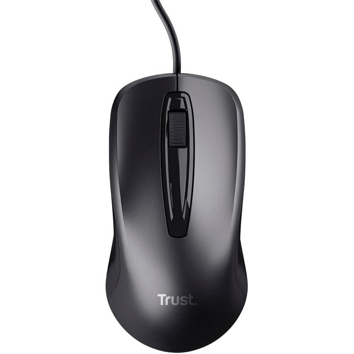 Trust  Black Carve Wired Usb Mouse, Sports Direct