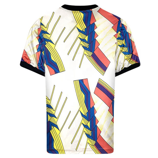White/Blue - Score Draw - Mens Scotland 1994 Home Goalkeeper Retro Football Shirt