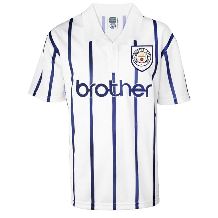 Manchester City  Men's   Away Shirt 1993, Football by Score Draw in Size M, Sports Direct