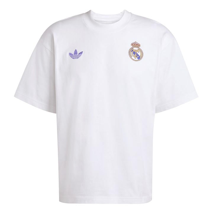 Real Madrid  Men's   Originals Lfstlr T-Shirt 25/26, Football by adidas in Size 2XL, Sports Direct