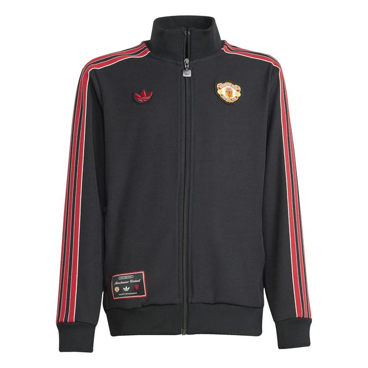 Manchester United  Boys   Fc Terrace Icons Track Top , Football by adidas in Size 11 - 12 Years, Sports Direct