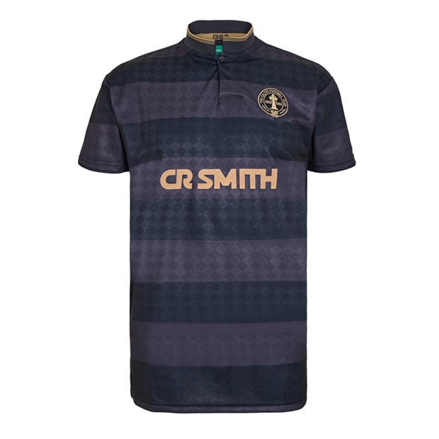 мъжко 's Celtic Gold Licensed Retro Football Shirt