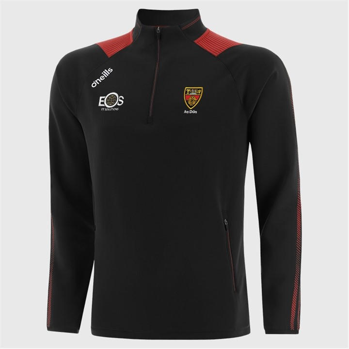 Oneills Boys Black Down Dynamo Half Zip Top  in Size 5 - 6 Years, Sports Direct