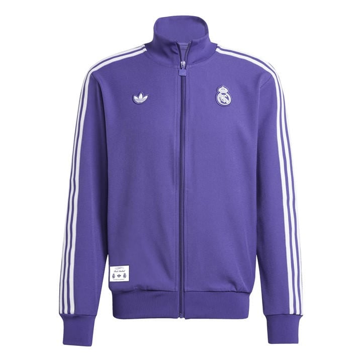 Real Madrid  Men's   Terraces Icon Tracksuit Top, Football by adidas in Size M, Sports Direct