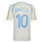 White/Ice Blue - adidas - Men's Messi Hot Short Sleeve T-Shirt