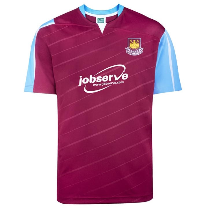 West Ham United  Men'  Sd  Retro Home Shirt 2005 , Football by Score Draw in Size S, Sports Direct