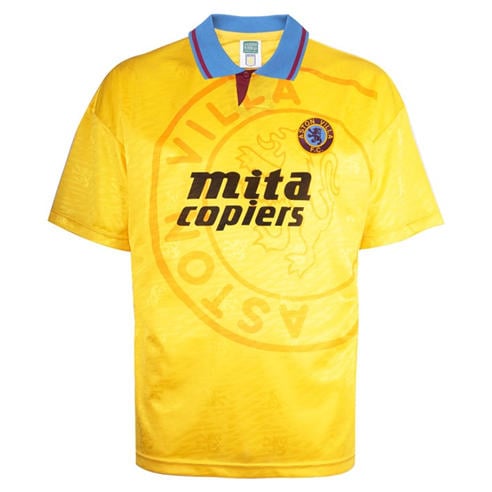 Score Draw - Men's Aston Villa 90/3 Retro Short-Sleeve Retro Shirt