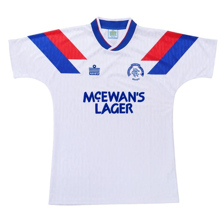 Rangers  Men's   Retro Away Shirt 90/92, Football by Team in Size M, Sports Direct