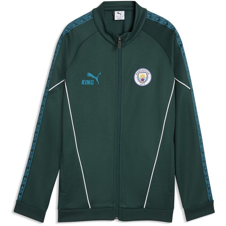 Manchester City   Kids  Kids  Tracksuit Top 25/26, Football by Puma in Size 9 - 10 Years, Sports Direct