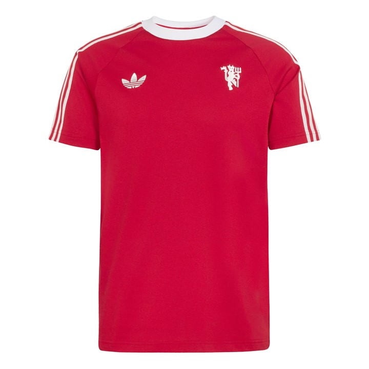 Manchester United  Men's   Originals T-Shirt 25/26, Football by adidas in Size L, Sports Direct