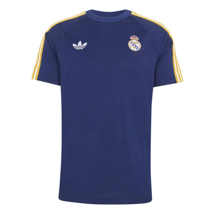 adidas Originals Men's Real Madrid OG T-Shirt - Blue - L - Image 4